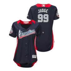 WOMEN - American League #99 Aaron Judge 2018 MLB All-Star Navy Home Run Derby Jersey
