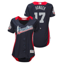 WOMEN - American League #17 Mitch Haniger 2018 MLB All-Star Navy Home Run Derby Jersey