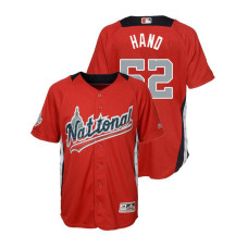 YOUTH - National League #52 Brad Hand Home 2018 MLB All-Star Red Run Derby Jersey