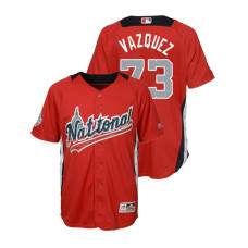 YOUTH - National League #73 Felipe Vazquez Home 2018 MLB All-Star Red Run Derby Jersey
