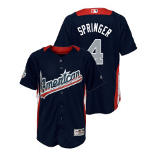 YOUTH - American League #4 George Springer 2018 MLB All-Star Navy Home Run Derby Jersey