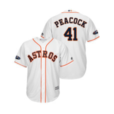 Houston Astros White #41 Brad Peacock Cool Base Jersey