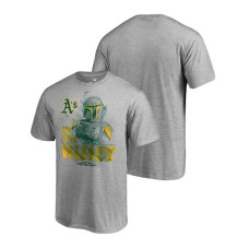 Oakland Athletics Star Wars In The Hunt Heather Gray Fanatics Branded T-Shirt