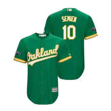 Oakland Athletics Kelly Green #10 Marcus Semien Cool Base Jersey