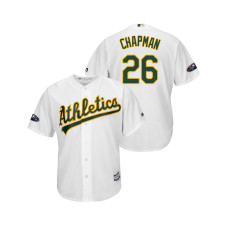 Oakland Athletics White #26 Matt Chapman Cool Base Jersey