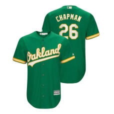 Oakland Athletics Kelly Green #26 Cool Base Matt Chapman Alternate Jersey