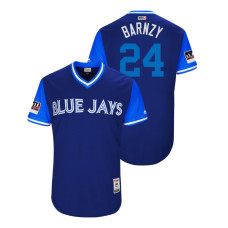 Toronto Blue Jays Royal #24 Danny Barnes Barnzy Jersey