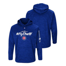 Chicago Cubs Streak Fleece Royal Authentic Collection Hoodie