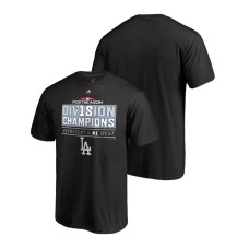 Los Angeles Dodgers Runner Black 2018 NL West Division Champions Majestic Big & Tall T-Shirt