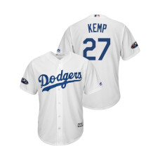 Los Angeles Dodgers White #27 Matt Kemp Cool Base Jersey