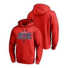 Cleveland Indians Locker Room Defend Red 2018 AL Central Division Champions Majestic Hoodie