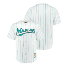 Miami Marlins Cooperstown Collection White Cool Base Home Jersey