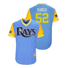 Tampa Bay Rays Light Blue #52 Chaz Roe Ranch Jersey