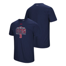 Boston Red Sox Block The Plate Navy Under Armour T-Shirt