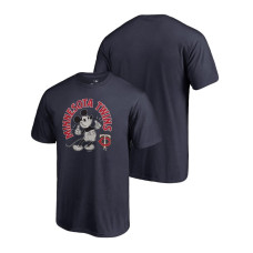 Minnesota Twins Fanatics Branded Navy Disney Mickey's True Original Arch T-Shirt