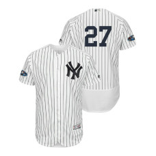 New York Yankees White #27 Giancarlo Stanton Flex Base Jersey