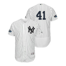 New York Yankees White #41 Miguel Andujar Flex Base Jersey