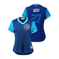Women - Chicago Cubs Royal #27 Addison Russell Addy Jersey