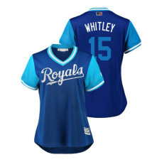 Women - Kansas City Royals Royal #15 Whit Merrifield Whitley Jersey