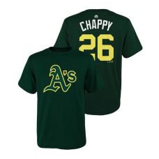 YOUTH Oakland Athletics Green #26 Matt Chapman Chappy T-Shirt