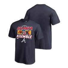 YOUTH Atlanta Braves Marvel Avengers Assemble Navy Fanatics Branded T-Shirt