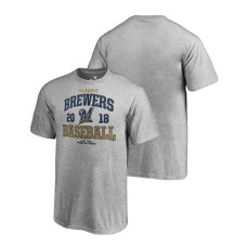 YOUTH Milwaukee Brewers Bases Heather Gray Fanatics Branded T-Shirt