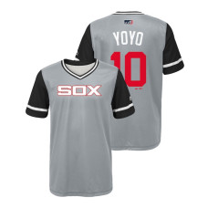 YOUTH Chicago White Sox Gray #10 Yoan Moncada Yoyo Jersey