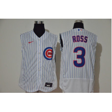 Chicago Cubs #3 David Ross White 2020 Cool and Refreshing Sleeveless Fan Stitched Flex Jersey