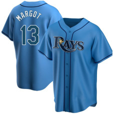 Tampa Bay Rays Replica #13 Manuel Margot Light Blue Alternate Jersey