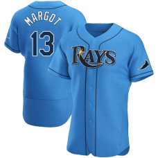 Tampa Bay Rays #13 Manuel Margot Light Blue Alternate Jersey