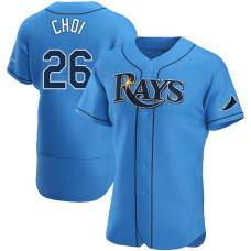 Tampa Bay Rays #26 Ji-Man Choi Light Blue Alternate Jersey
