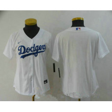 Women's Los Angeles Dodgers Team White Stitched Cool Base Jersey