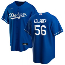 Los Angeles Dodgers #56 Adam Kolarek Royal 2020 Home Jersey