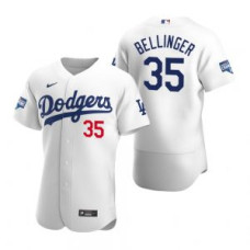 Los Angeles Dodgers #35 Cody Bellinger White 2020 World Series Champions Jersey