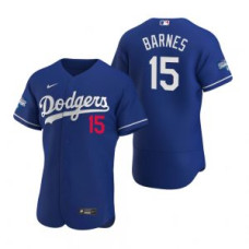 Los Angeles Dodgers #15 Austin Barnes Royal 2020 World Series Champions Jersey