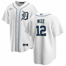 Detroit Tigers #12 Casey Mize Majestic White Home Cool Base Player Jersey