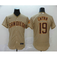 San Diego Padres #19 Tony Gwynn Gray Stitched Flex Base Jersey