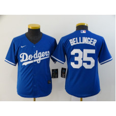 Youth Los Angeles Dodgers #35 Cody Bellinger Blue Stitched Cool Base Jersey