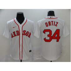 Boston Red Sox #34 David Ortiz White Stitched Cool Base Jersey