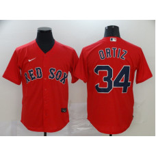 Boston Red Sox #34 David Ortiz Red Stitched Cool Base Jersey