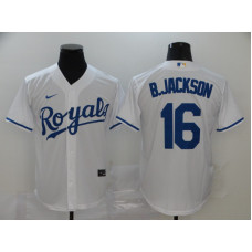Kansas City Royals #16 Bo Jackson White Stitched Cool Base Jersey