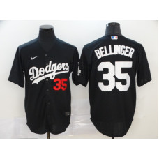 Los Angeles Dodgers #35 Cody Bellinger Black Stitched Cool Base Jersey