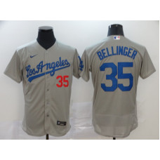 Los Angeles Dodgers #35 Cody Bellinger Gray Stitched Flex Base Jersey