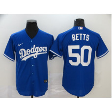 Los Angeles Dodgers #50 Mookie Betts Blue Stitched Cool Base Jersey