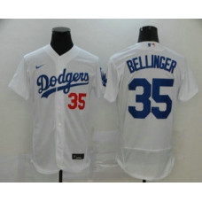 Los Angeles Dodgers #35 Cody Bellinger White Stitched Flex Base Jersey