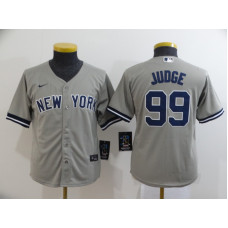Youth New York Yankees #99 Aaron Judge Gray Stitched Cool Base Jersey
