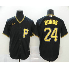 Pittsburgh Pirates #24 Barry Bonds Black Stitched Cool Base Jersey