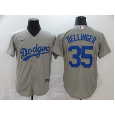 Los Angeles Dodgers #35 Cody Bellinger Gray Stitched Cool Base Jersey