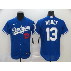 Los Angeles Dodgers #13 Max Muncy Blue Stitched Flex Base Jersey