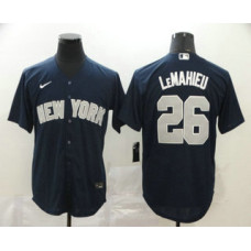 New York Yankees #26 DJ LeMahieu Navy Blue Stitched Cool Base Jersey